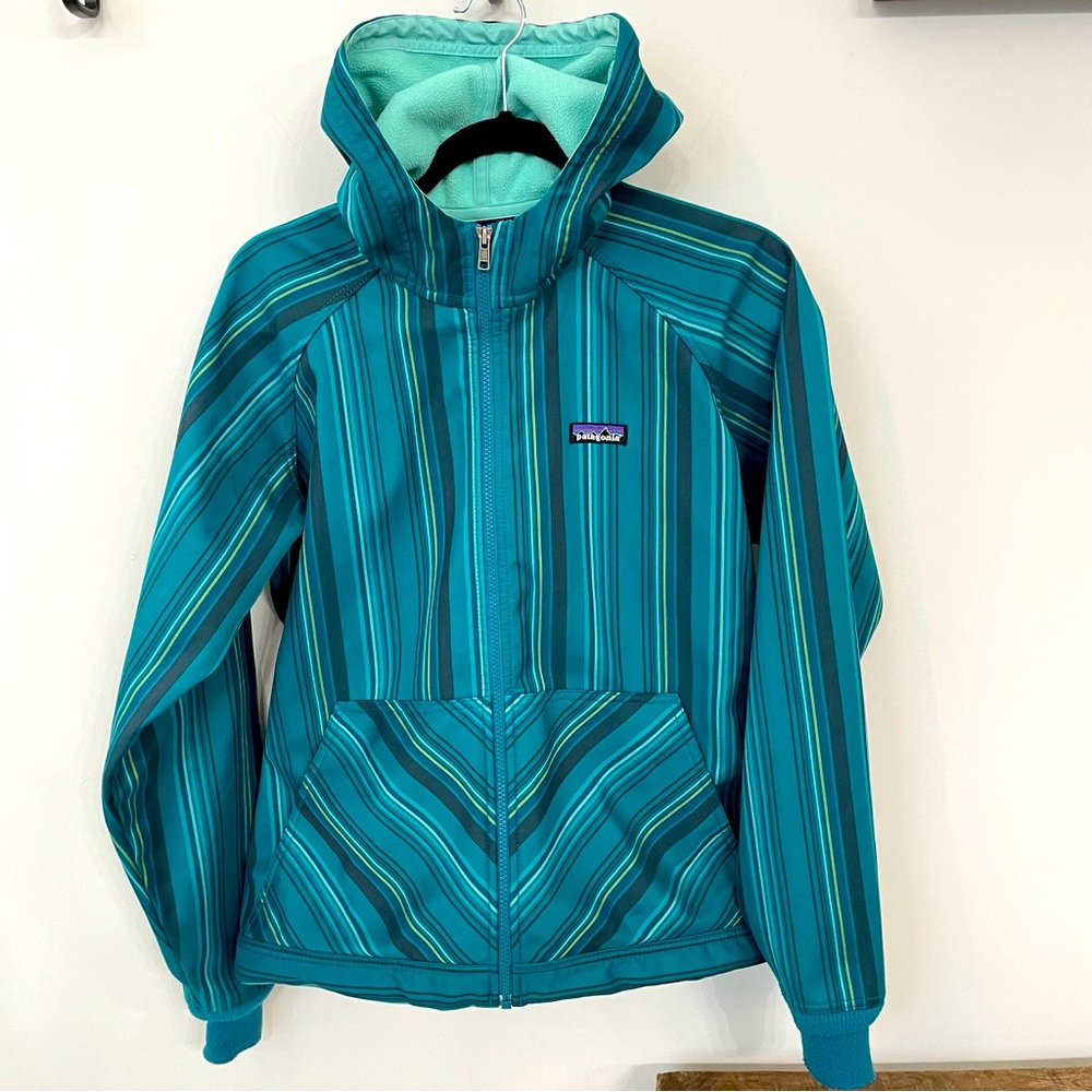 Patagonia Women’s Slope Style Full Zip jacket, Y2K stripe Size Large